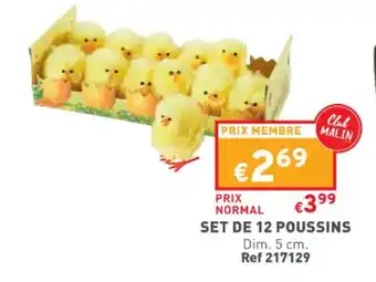 Trafic Set de 12 poussins offre