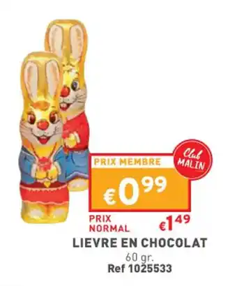 Lievre en chocolat