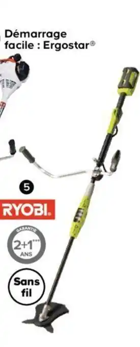 Castorama Sans fil RYOBI 36V TBC avec batterie offre