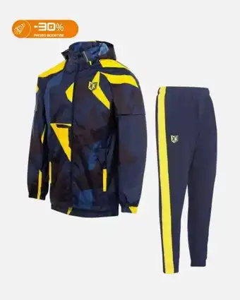 Footkorner Survêtement fk awk - bleu/jaune 2 couleurs offre