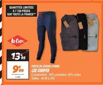 Netto Pantalon jogging homme lee cooper offre