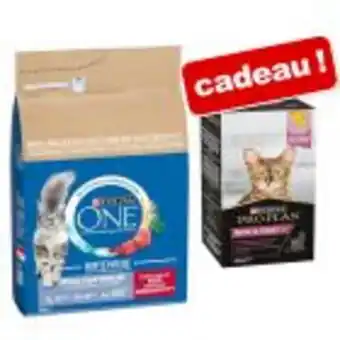 Zooplus Croquettes purina one 3 kg + complément adult & senior skin & coat+ 150 ml offert ! offre