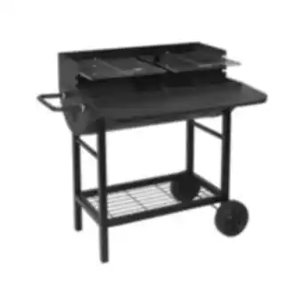 E.Leclerc Brico Barbecue à charbon 71 x 35.5cm avec chariot - alabama - red deco offre