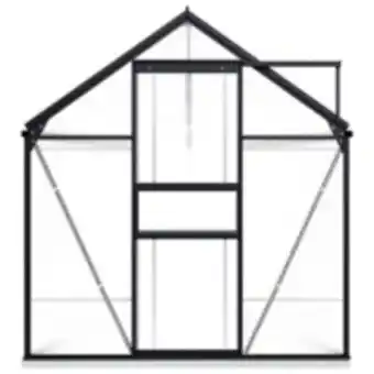 E.Leclerc Brico Vidaxl serre avec cadre de base anthracite aluminium 7,03 m² offre