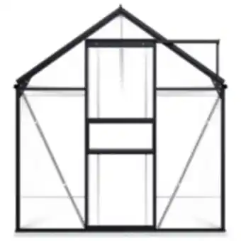 E.Leclerc Brico Vidaxl serre avec cadre de base anthracite aluminium 5,89 m² offre
