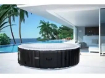 Spa gonflable "saint tropez" en pvc - 6 places - noir
