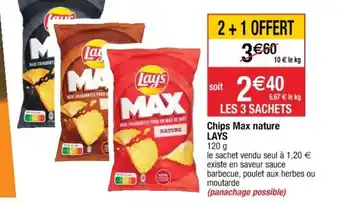 Cora x Carrefour Chips Max nature offre