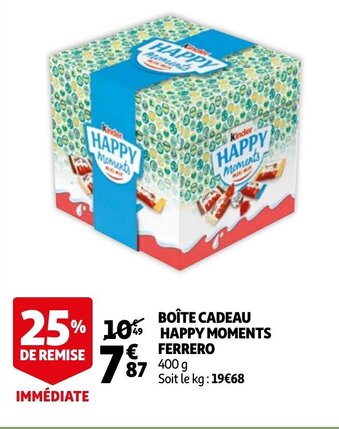 Auchan Boîte Cadeau Happy Moments offre
