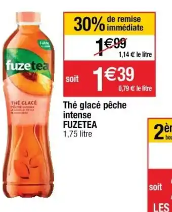 Cora x Carrefour Thé glacé pêche intense offre
