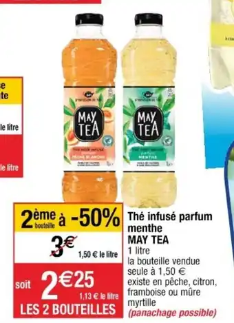 Thé infusé parfum menthe