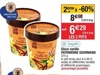 Cora x Carrefour Glace vanille offre