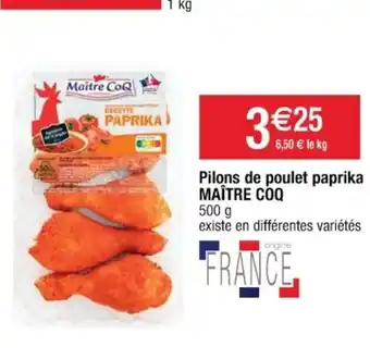 Cora x Carrefour Pilons de poulet paprika offre
