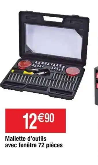 Mallette d'outils avec Fenêtre 72 Pièces