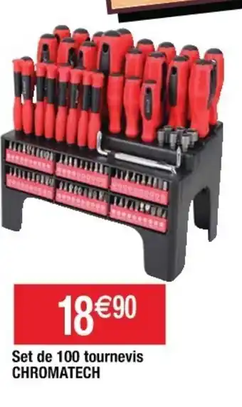Cora x Carrefour Set de 100 tournevis offre