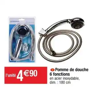 Cora x Carrefour Pomme de douche 6 fonctions offre
