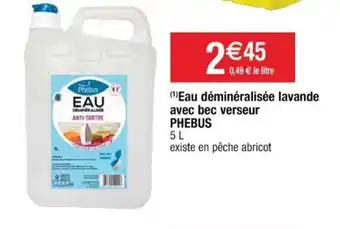 Eau déminéralisée lavande avec bec verseur