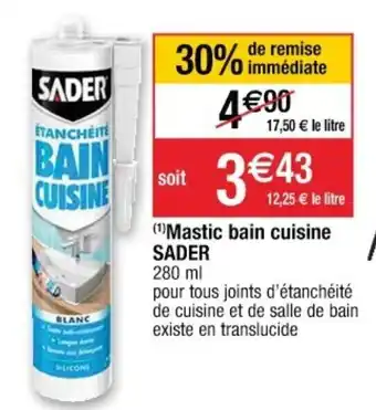Cora x Carrefour Mastic bain cuisine offre