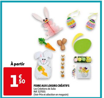 Auchan Foire Aux Loisirs Créatifs offre