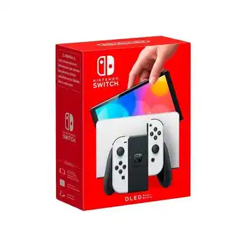 Carrefour Nintendo console nintendo "switch" (modèle) oled, avec joy-con blancs offre
