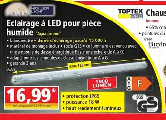 Norma Eclairage A LED pour Piece Humide offre