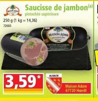 Norma Saucisse De Jambon offre