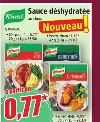 Norma Sauce Déshydratée offre