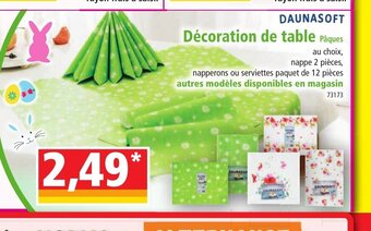 Norma Daunasoft Decoration De Table offre