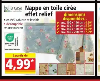 Norma Nappe En Toile Cirée Effet Relief offre