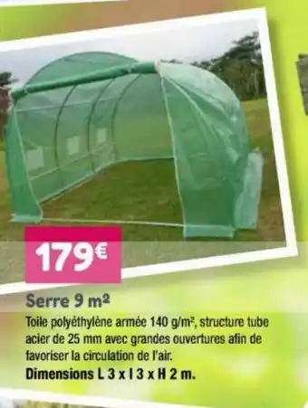Point Vert Serre 9 m2 offre
