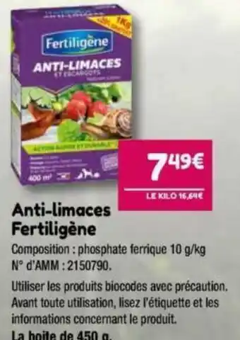 Anti-Limaces Fertiligence