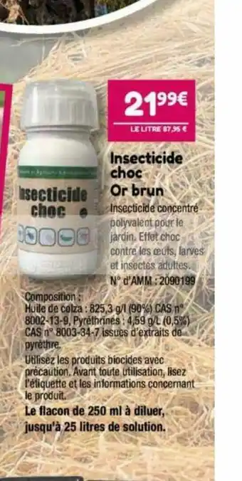 Point Vert Insecticide Choc Or Brun offre