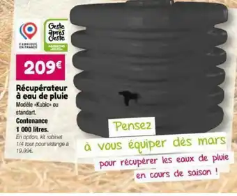 Point Vert Récupératuer A Eau De Pluie offre