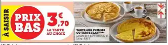 U Express Tarte aux pommes ou tarte flan offre