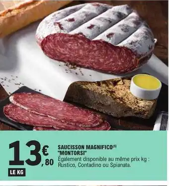 E.Leclerc Saucisson magnifico offre
