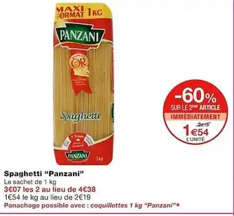 Monoprix Spaghetti offre