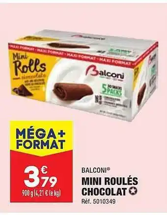 ALDI Mini roulés chocolat balconi offre