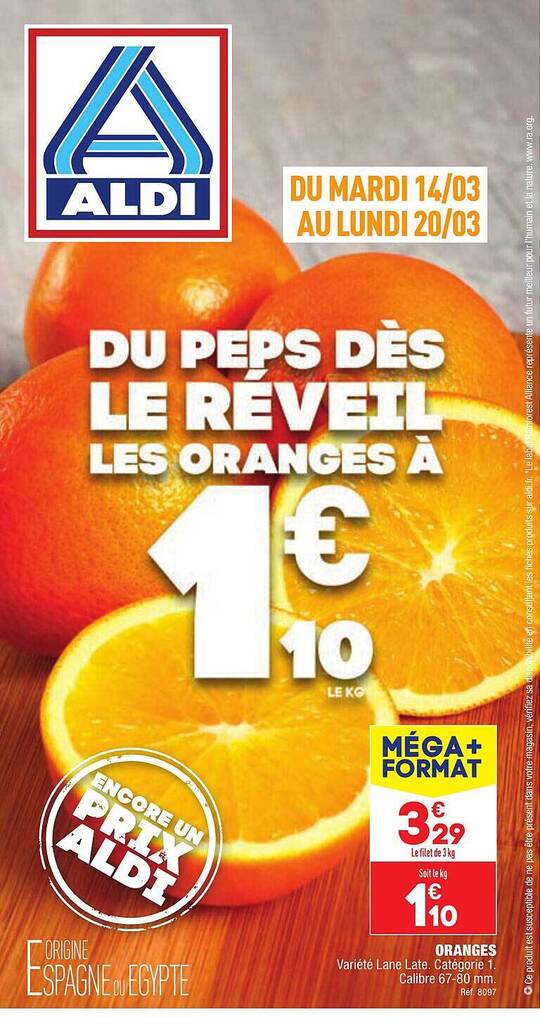 Promo Oranges chez ALDI