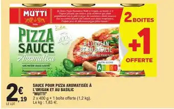 E.Leclerc Sauce pour pizza aromatisée à l'origan et au basilic offre