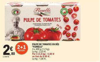 E.Leclerc Pulpe de tomates en dés offre