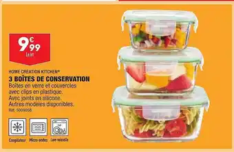 ALDI 3 boîtes de conservation home création kitchen offre