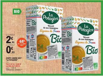 E.Leclerc Soupe liquide bio offre