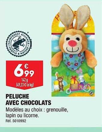 ALDI Peluche avec chocolats offre