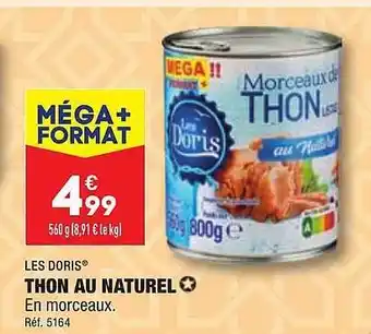 ALDI Thon au naturel les doris offre
