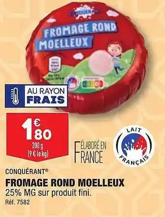ALDI Fromage rond moelleux conquérant offre