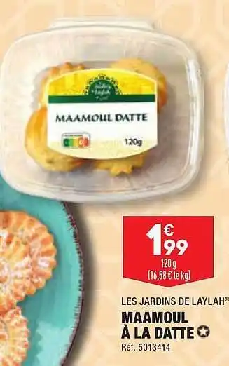 ALDI Maamoul à la datte les jardins de laylah offre