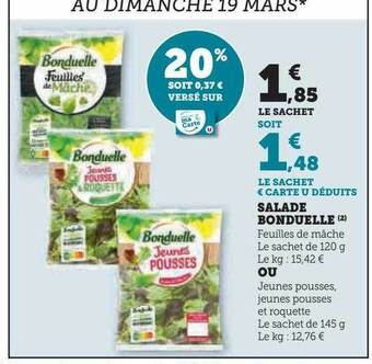 Hyper U Salade bonduelle offre