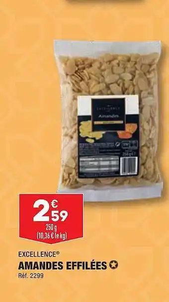 ALDI Amandes effilées excellence offre