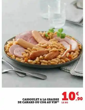 Hyper U Cassoulet à la graisse de canard ou coq au vin offre