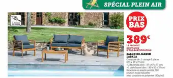 Hyper U Salon de jardin labala offre