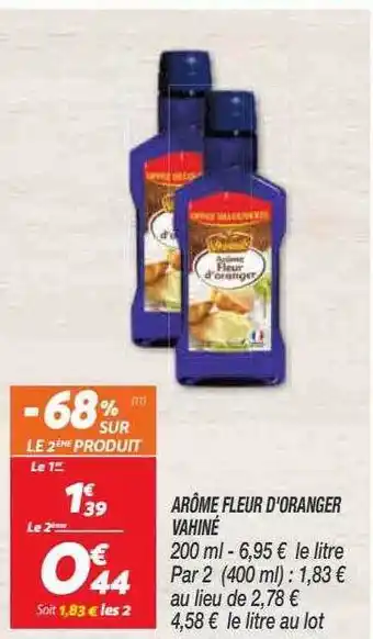 Netto Arôme fleur d'oranger vahiné offre